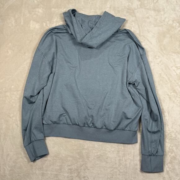 Vuori Halo Modern Pullover Hoodie Women's Size L Blue Gym Performance Activewear - Picture 3 of 7